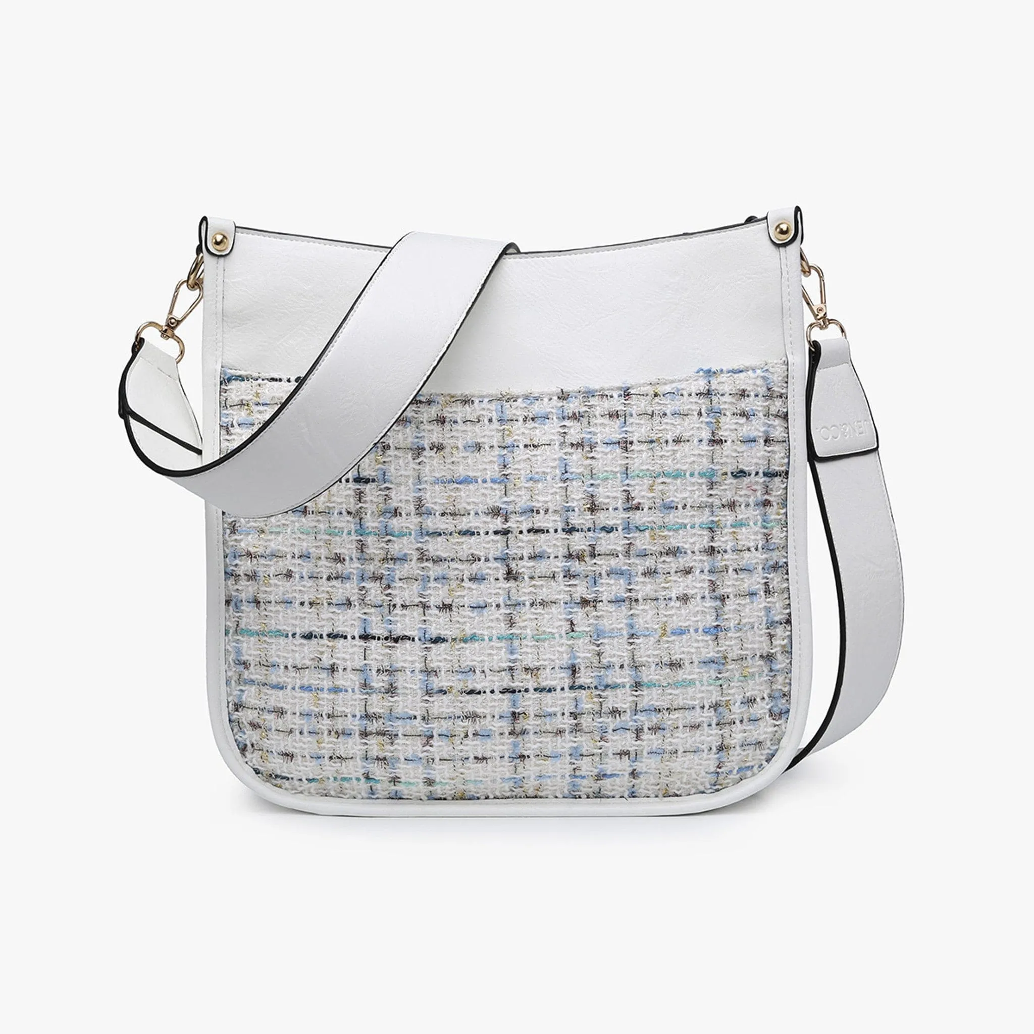 M1977TWD Chloe Tweed Crossbody w/ Guitar Strap