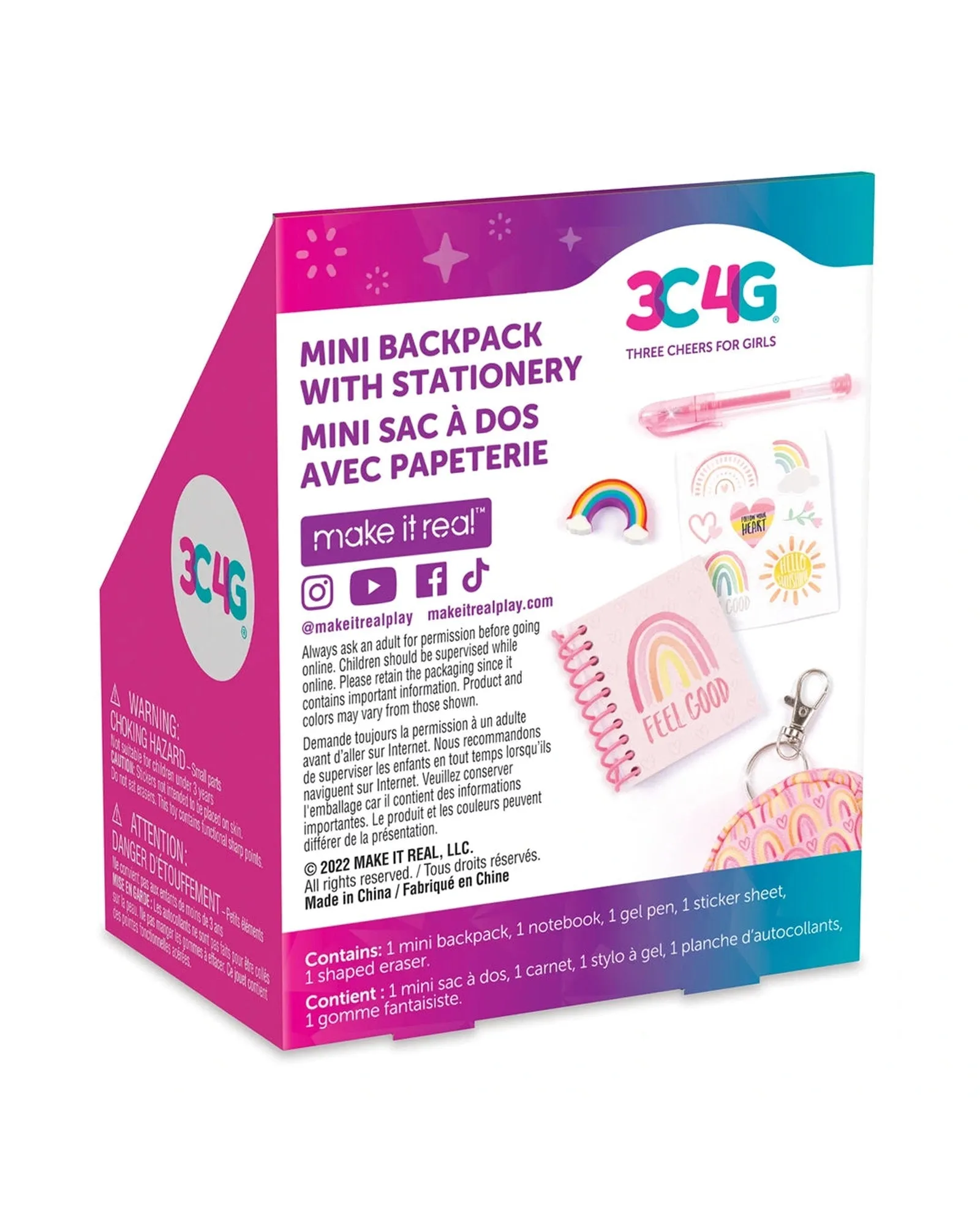 Make It Real Mini Backpack Stationery Set