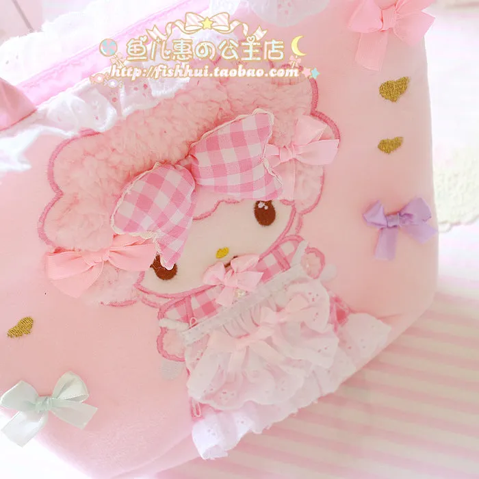 My Melody Small Handbag Bow Lace Pink