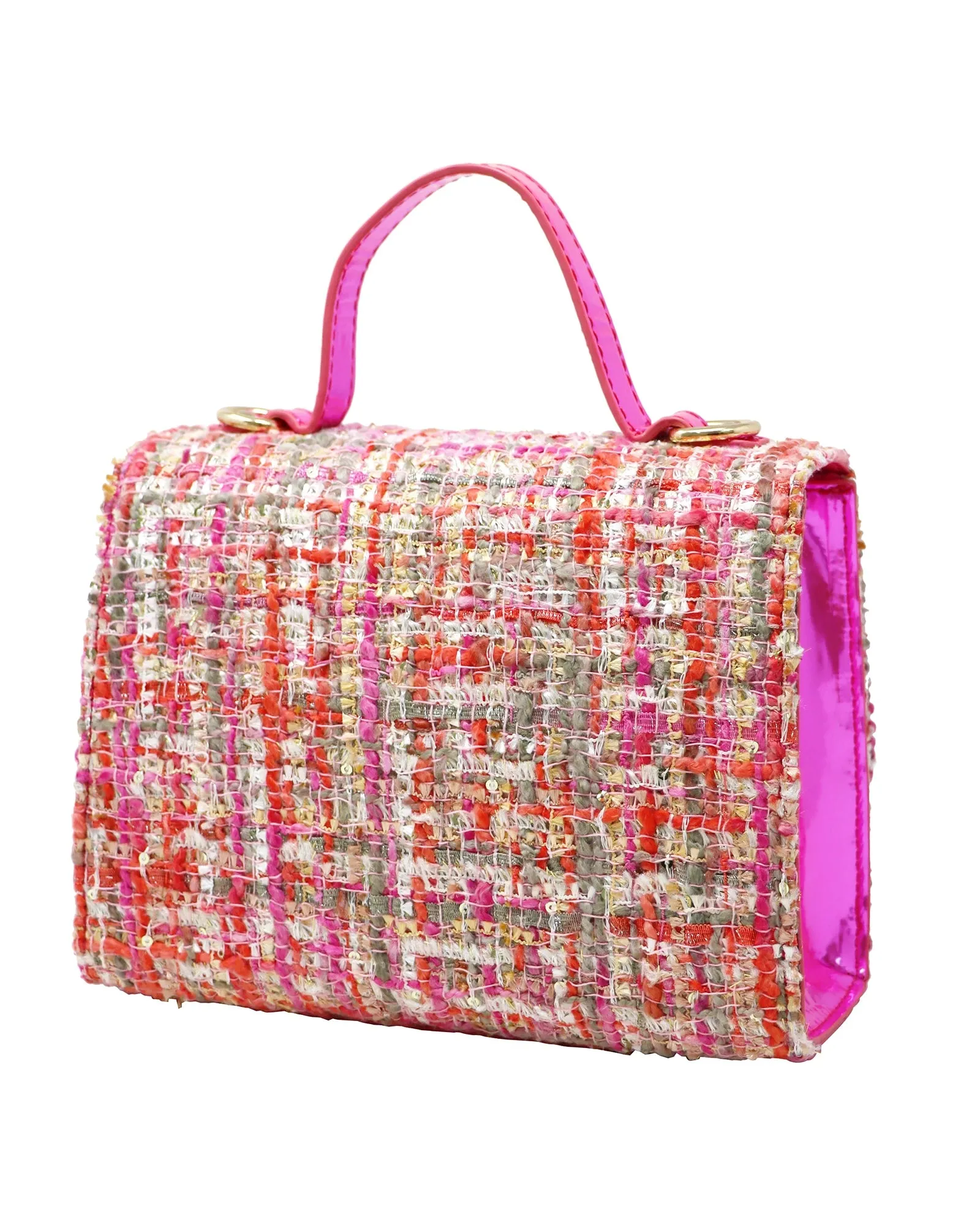 Pink Poppy Tweed Pink Handbag