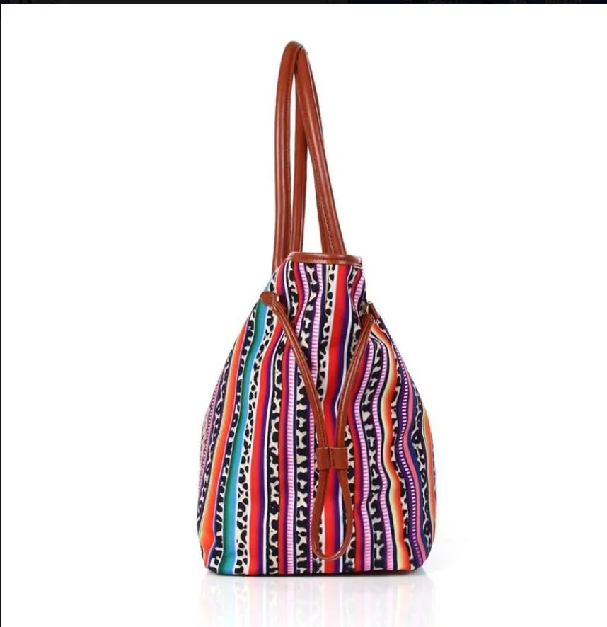 Serape performance poly canvas tote bag