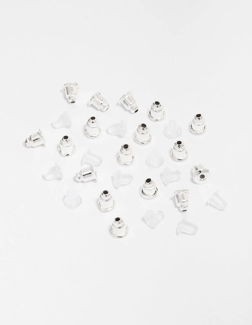 Silver & Silicone Mixed Earring Backing Kit
