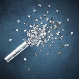 Small Star Confetti Cannon - Silver