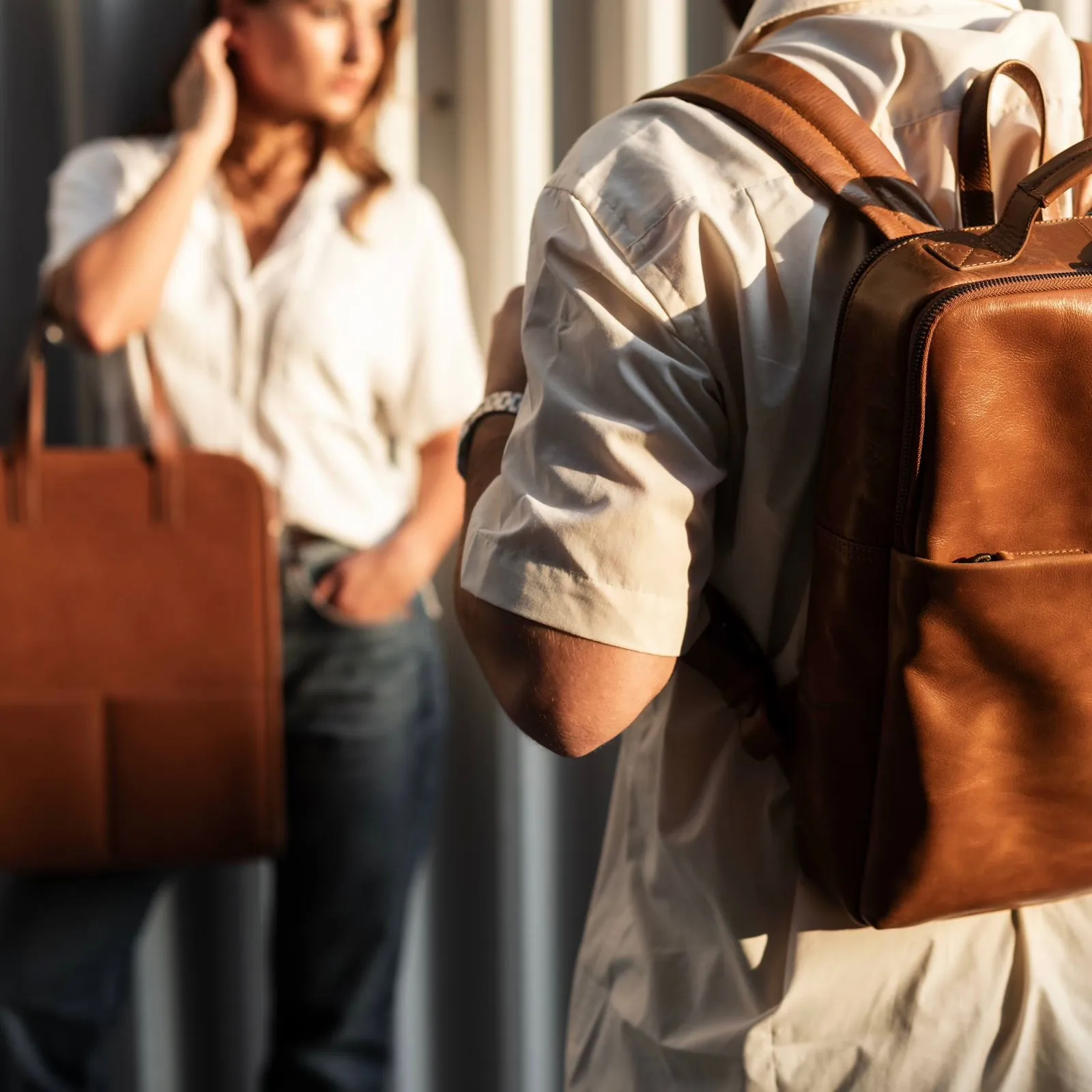 Soho Urbanist Slim Backpack | Tan