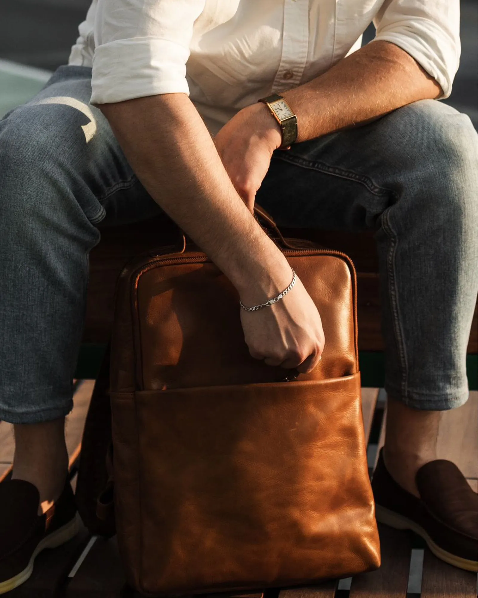 Soho Urbanist Slim Backpack | Tan