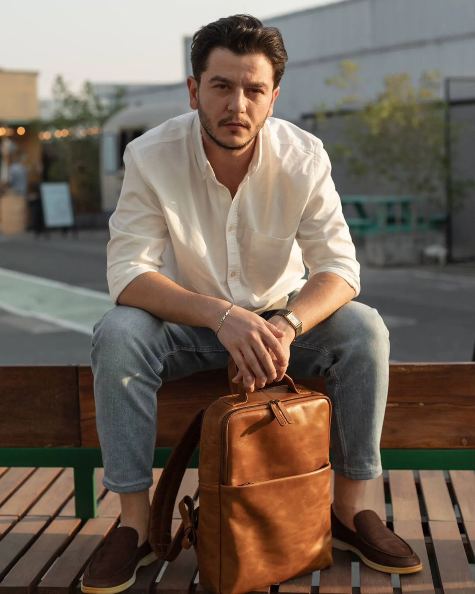 Soho Urbanist Slim Backpack | Tan