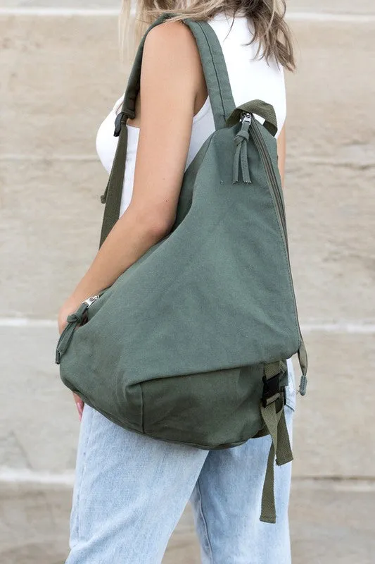 TEEK - Angle Asymmetric Canvas Backpack