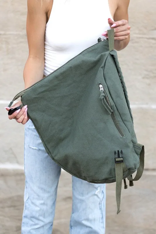 TEEK - Angle Asymmetric Canvas Backpack