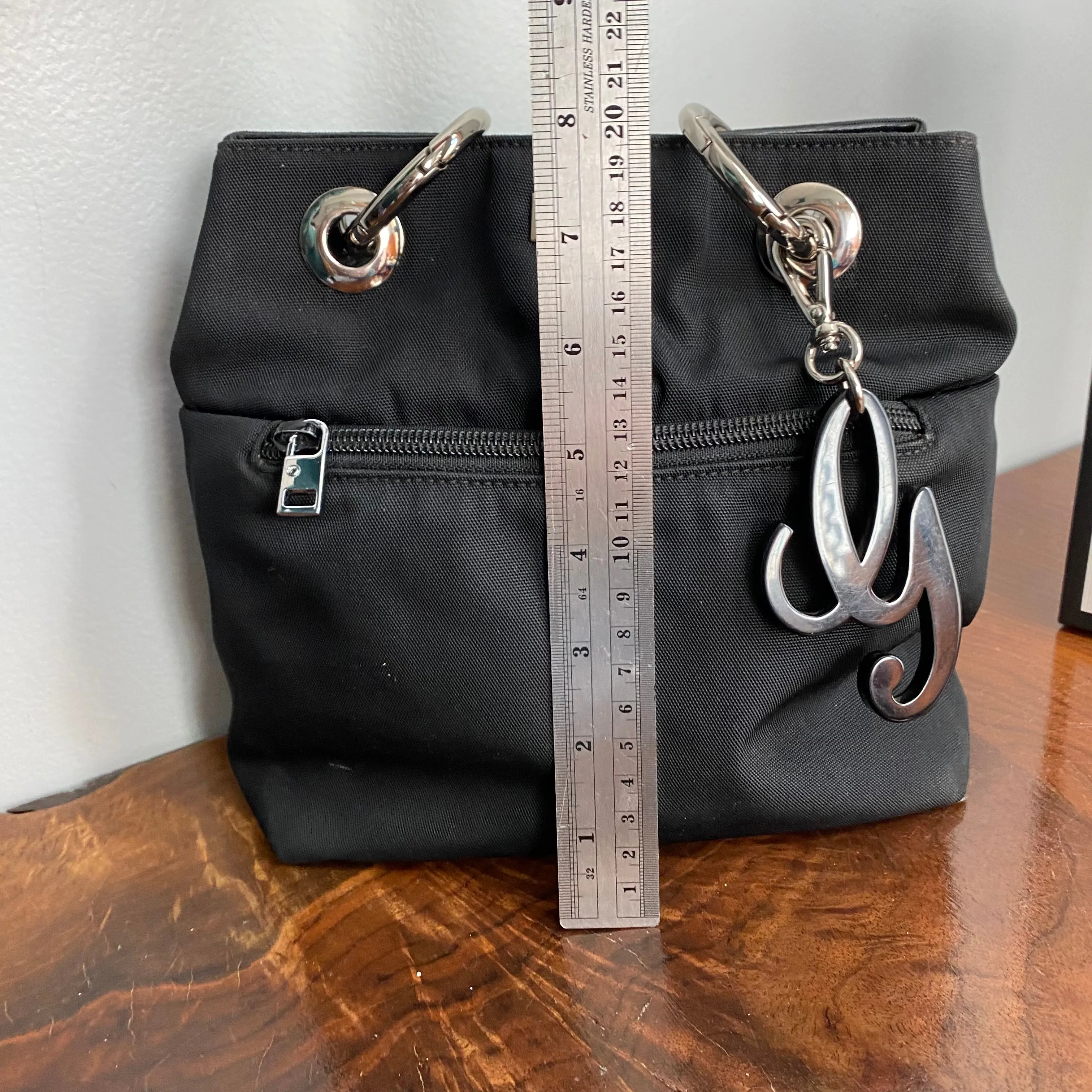The Grackle - Vintage GG Tote in Black