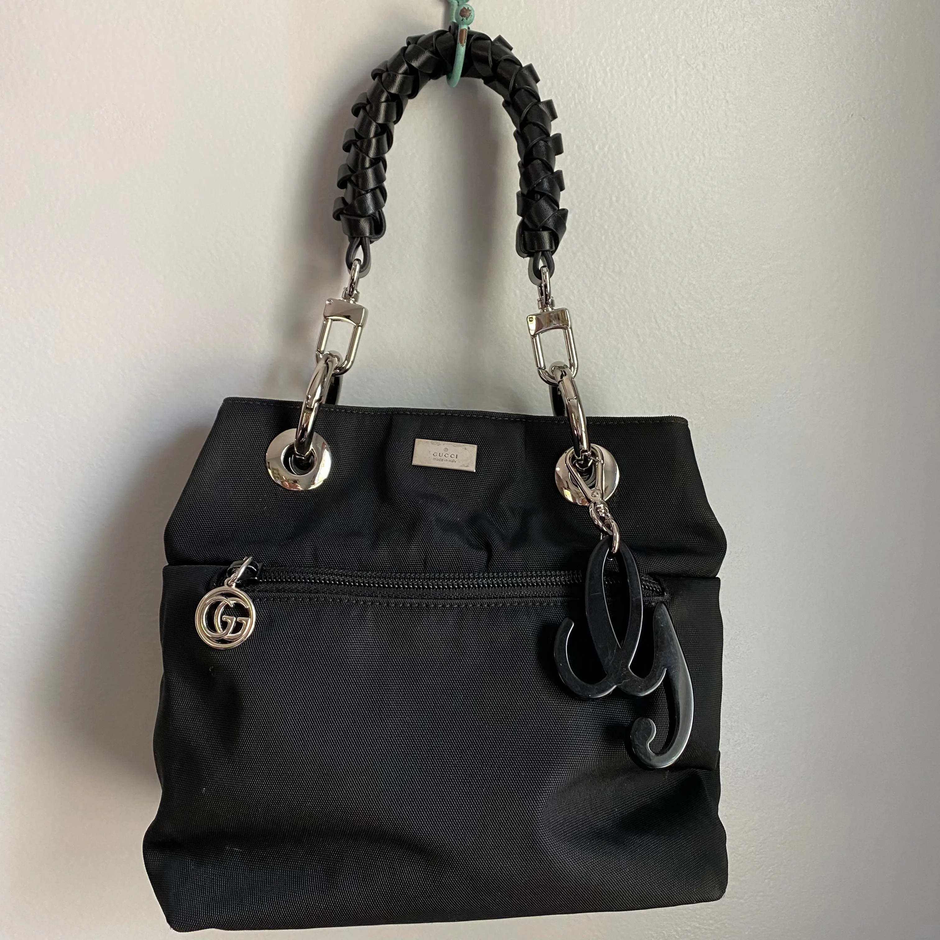 The Grackle - Vintage GG Tote in Black