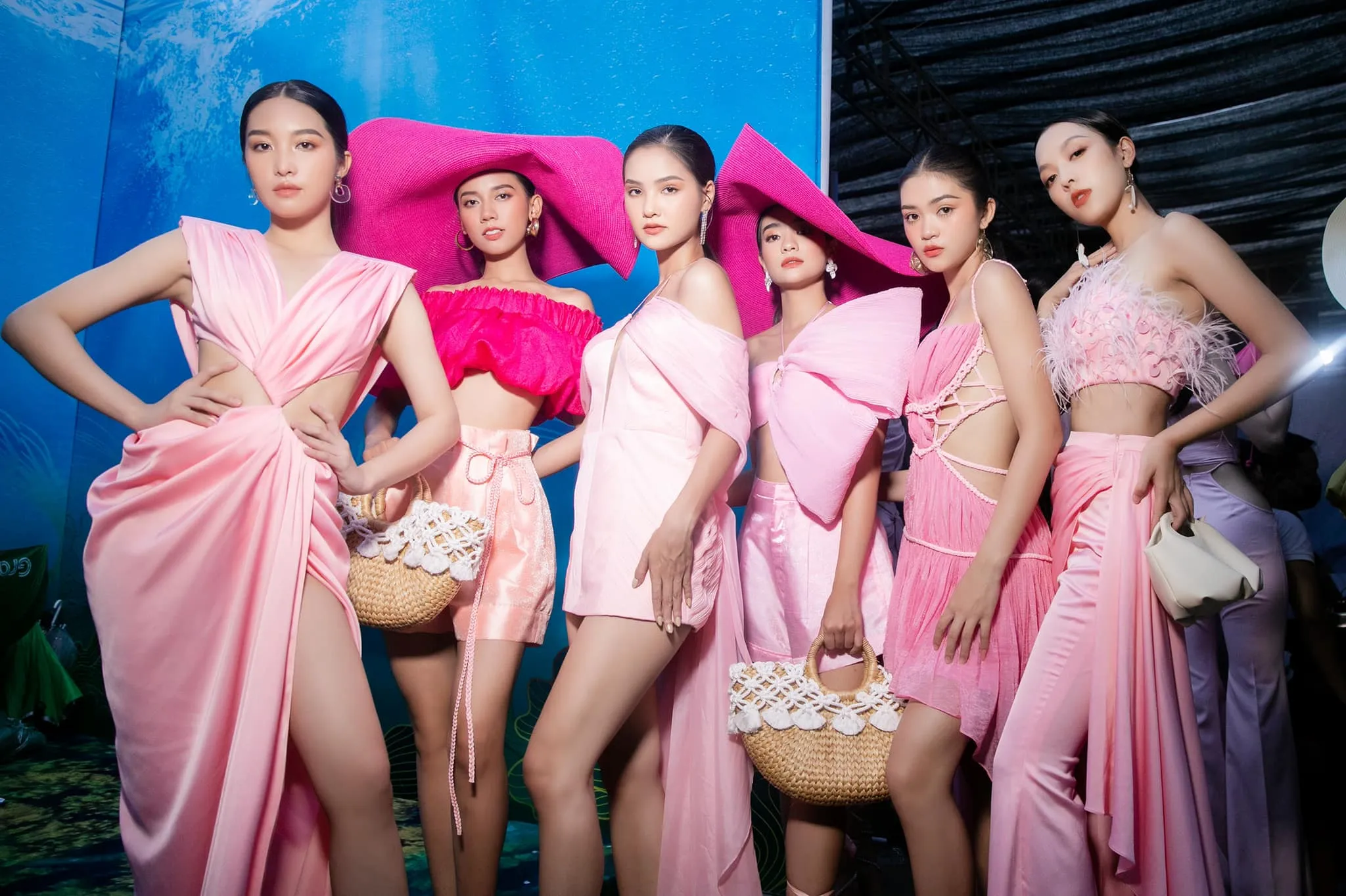 TÚI XÁCH Flower Mini màu hồng phấn