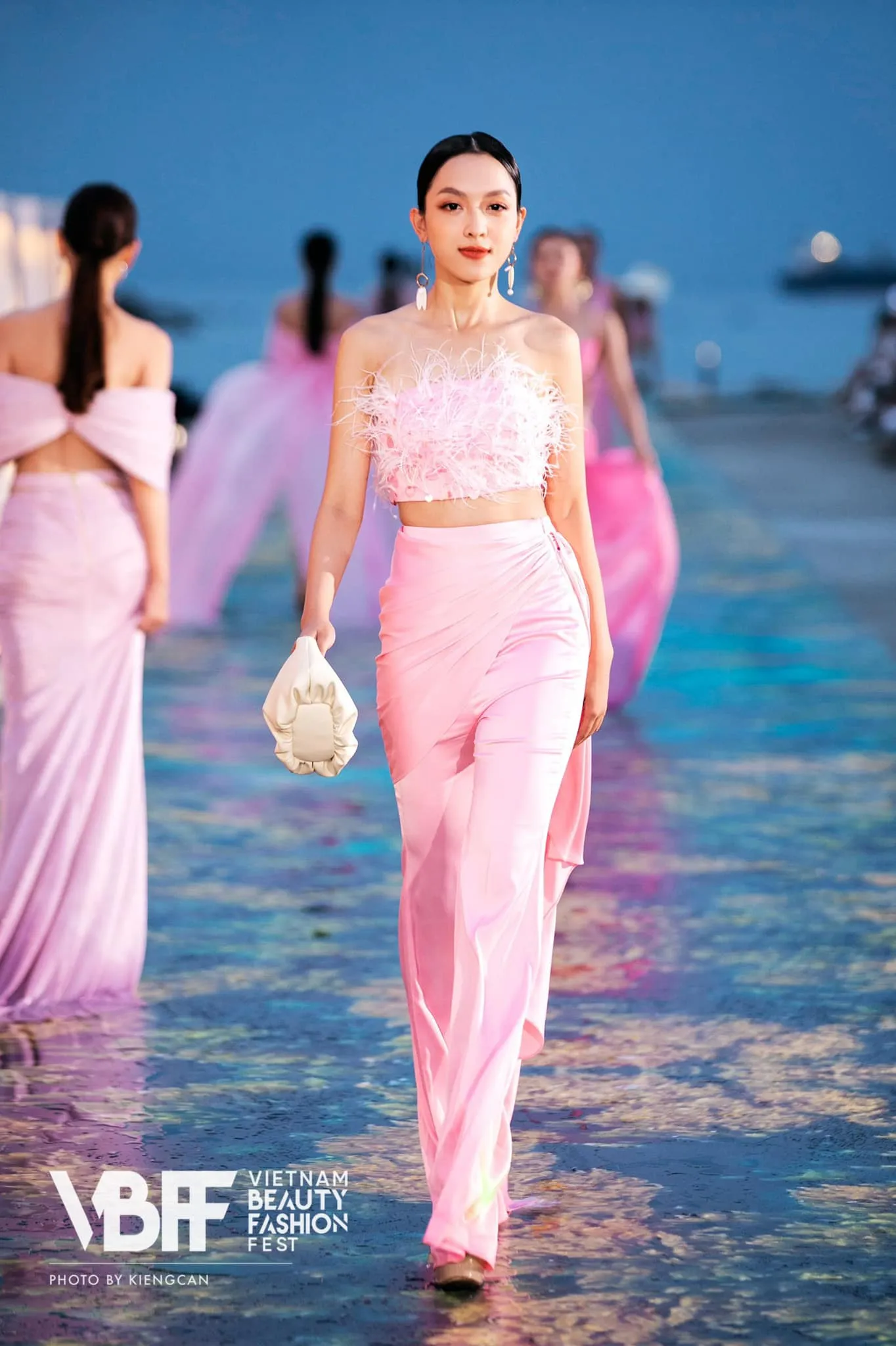 TÚI XÁCH Flower Mini màu hồng phấn