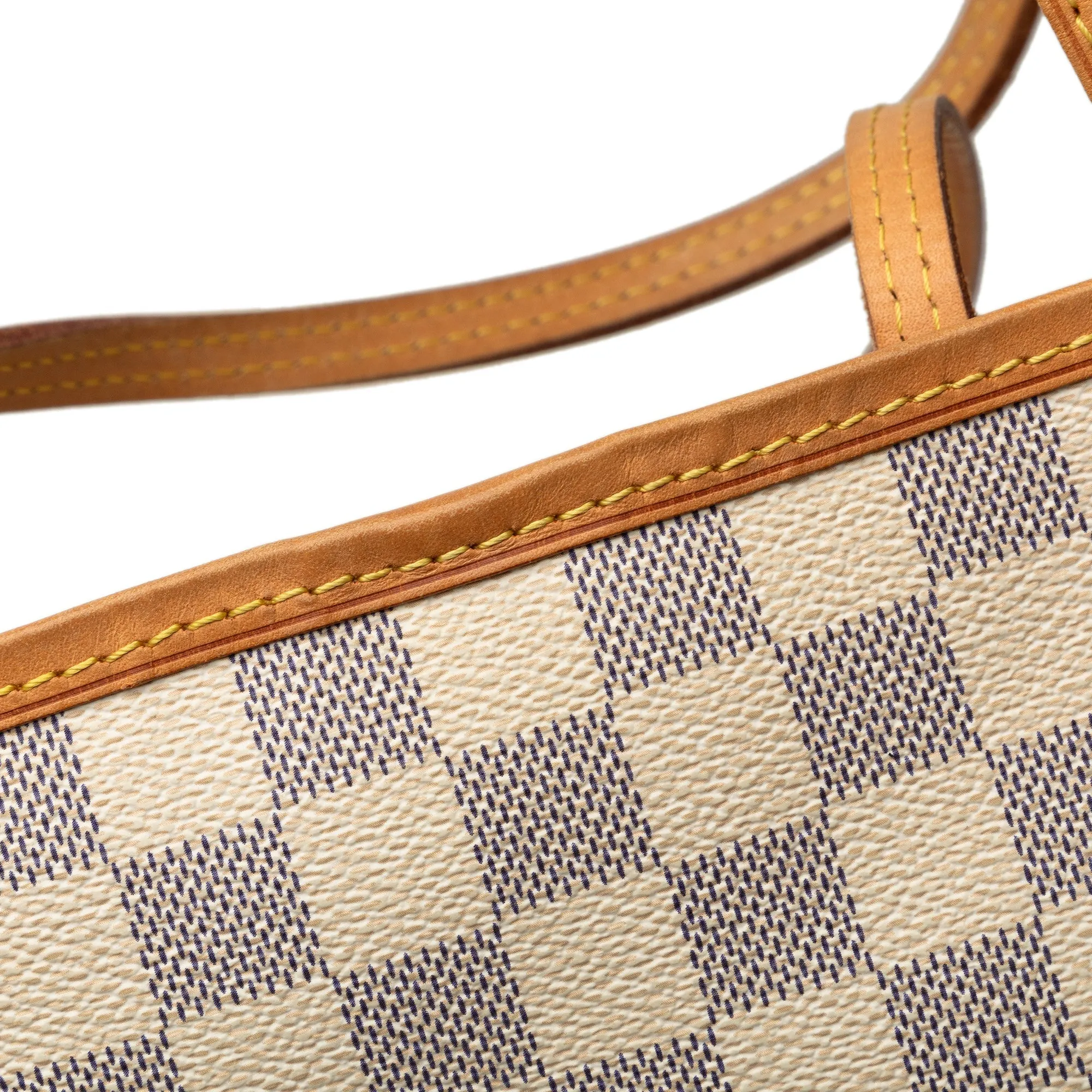 White Louis Vuitton Damier Azur Neverfull GM Tote Bag