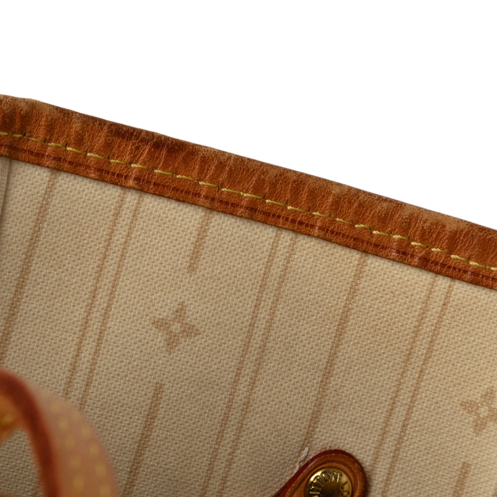 White Louis Vuitton Damier Azur Neverfull MM Tote Bag